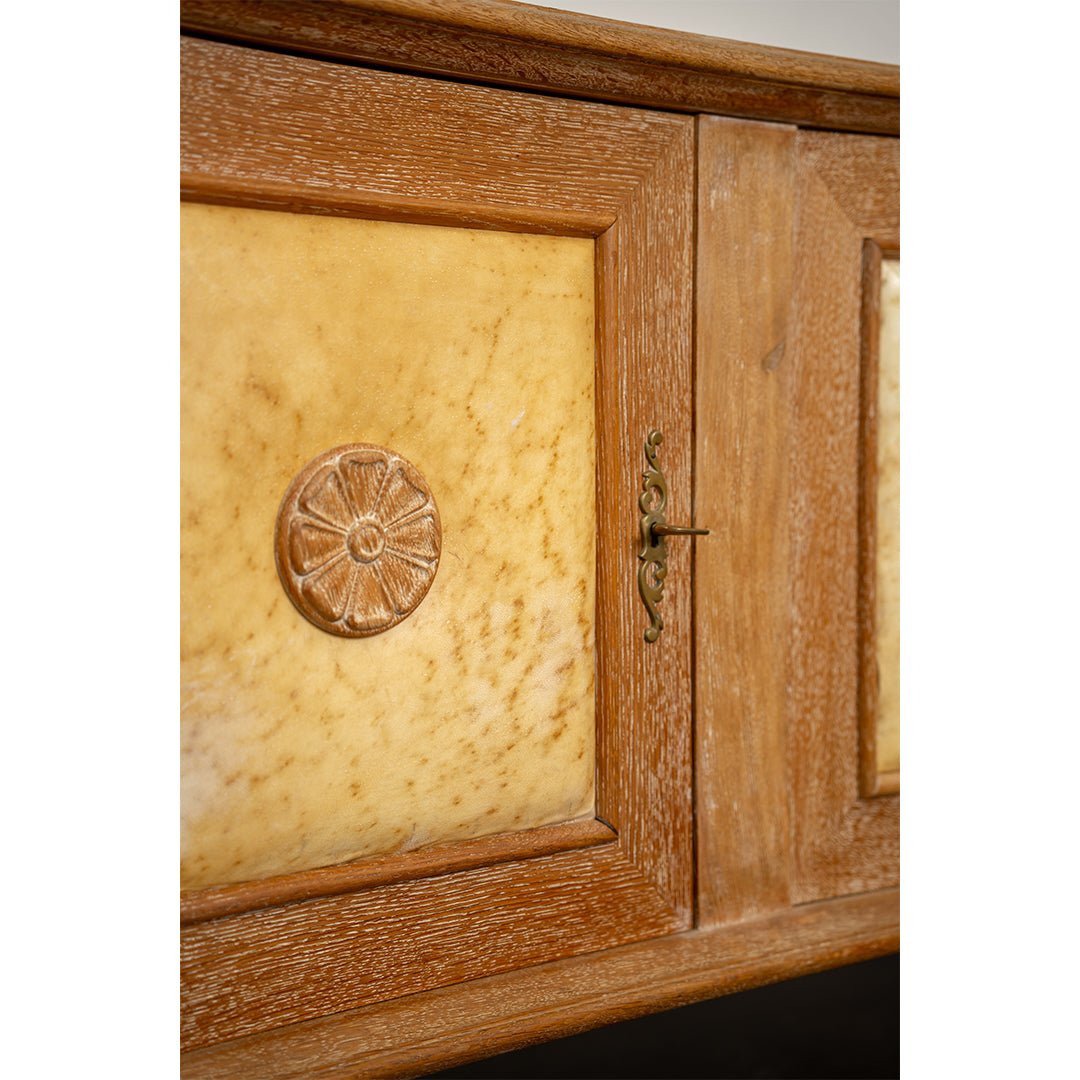 Art Deco French Sideboard with Parchment Doors