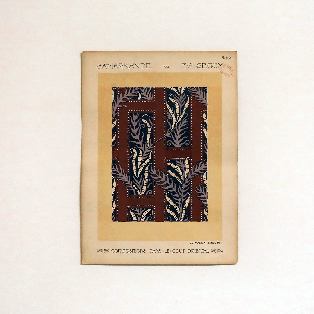 French Pochoir Illustrations by E.A. Séguy, 1920’s