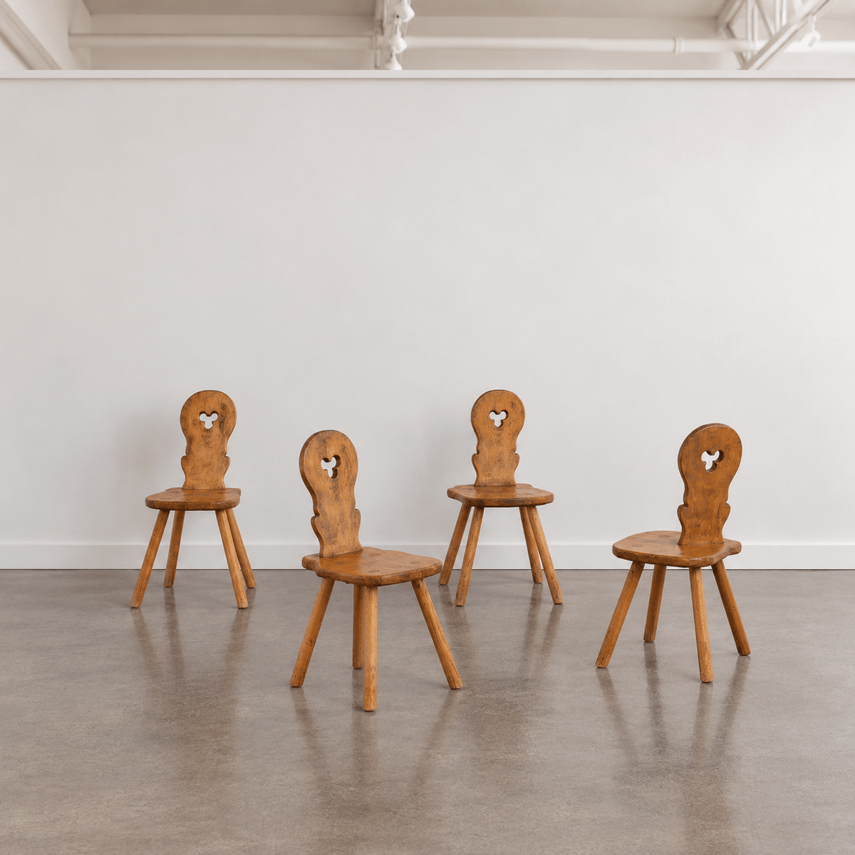 A Set of Four French Tiroler Chairs