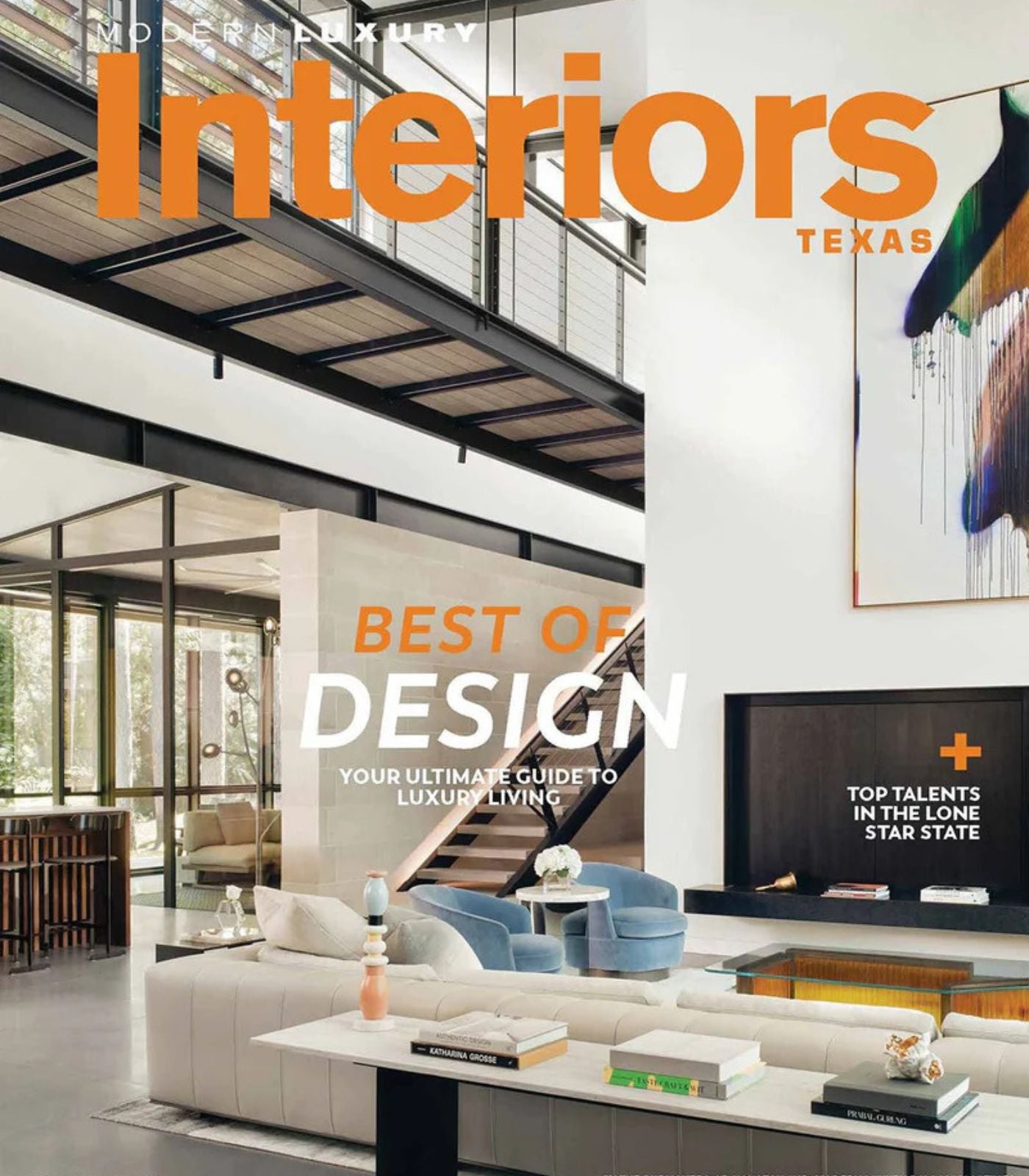 Modern Luxury Interiors Texas magazine February 2023 cover.