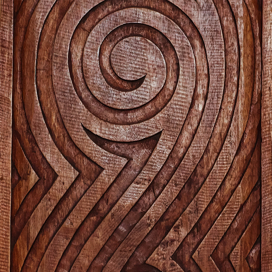 Hand-Carved African Folding Chair