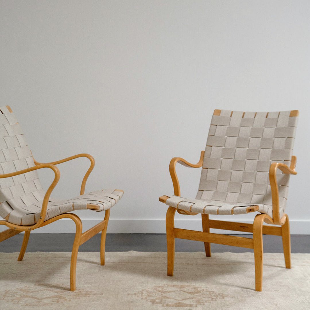 A Pair of 'Eva' Armchairs by Bruno Mathsson