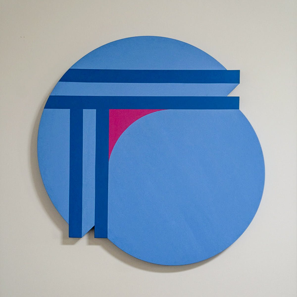 Marion Siciliano's unique acrylic painting on circular canvas.