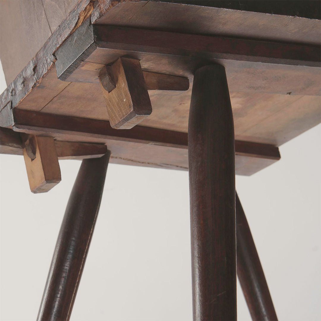 A Set of Four Brutalist Dining Chairs in the style of Torck