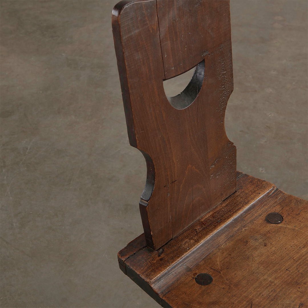 A Set of Four Brutalist Dining Chairs in the style of Torck