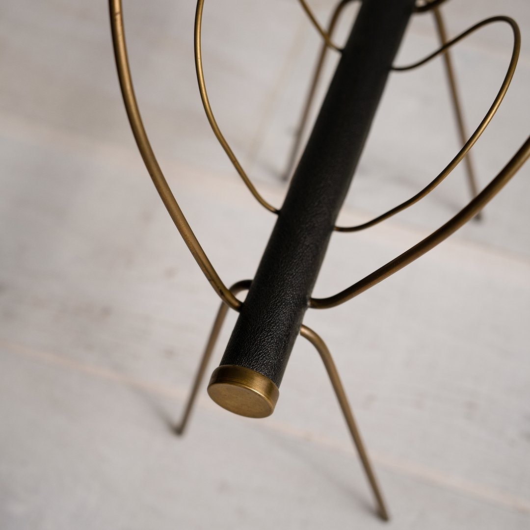 Mid-Century Magazine Rack in the Manner of Carl Auböck II