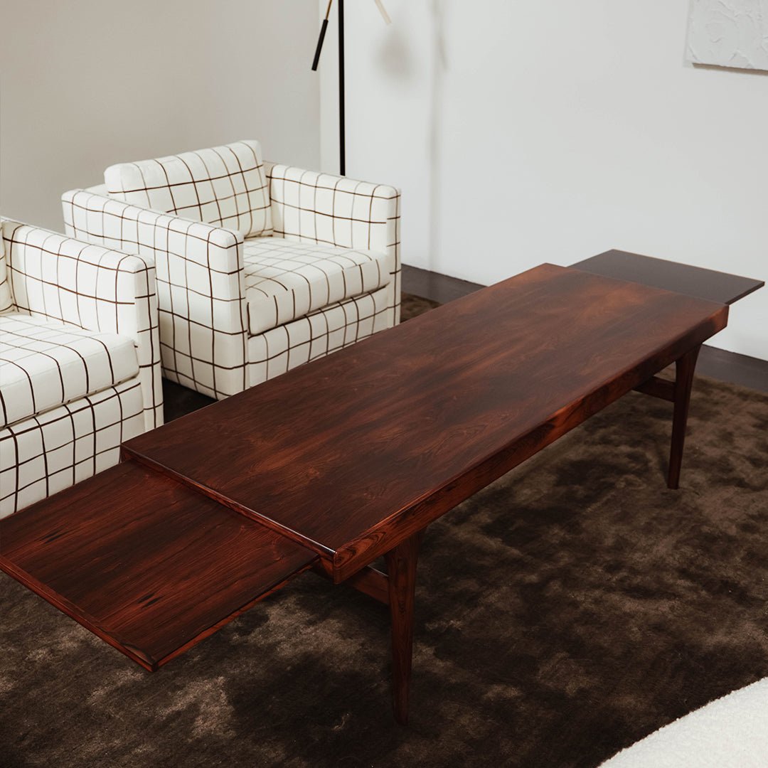 Danish Rosewood Coffee Table by Johannes Anderson | 1960's