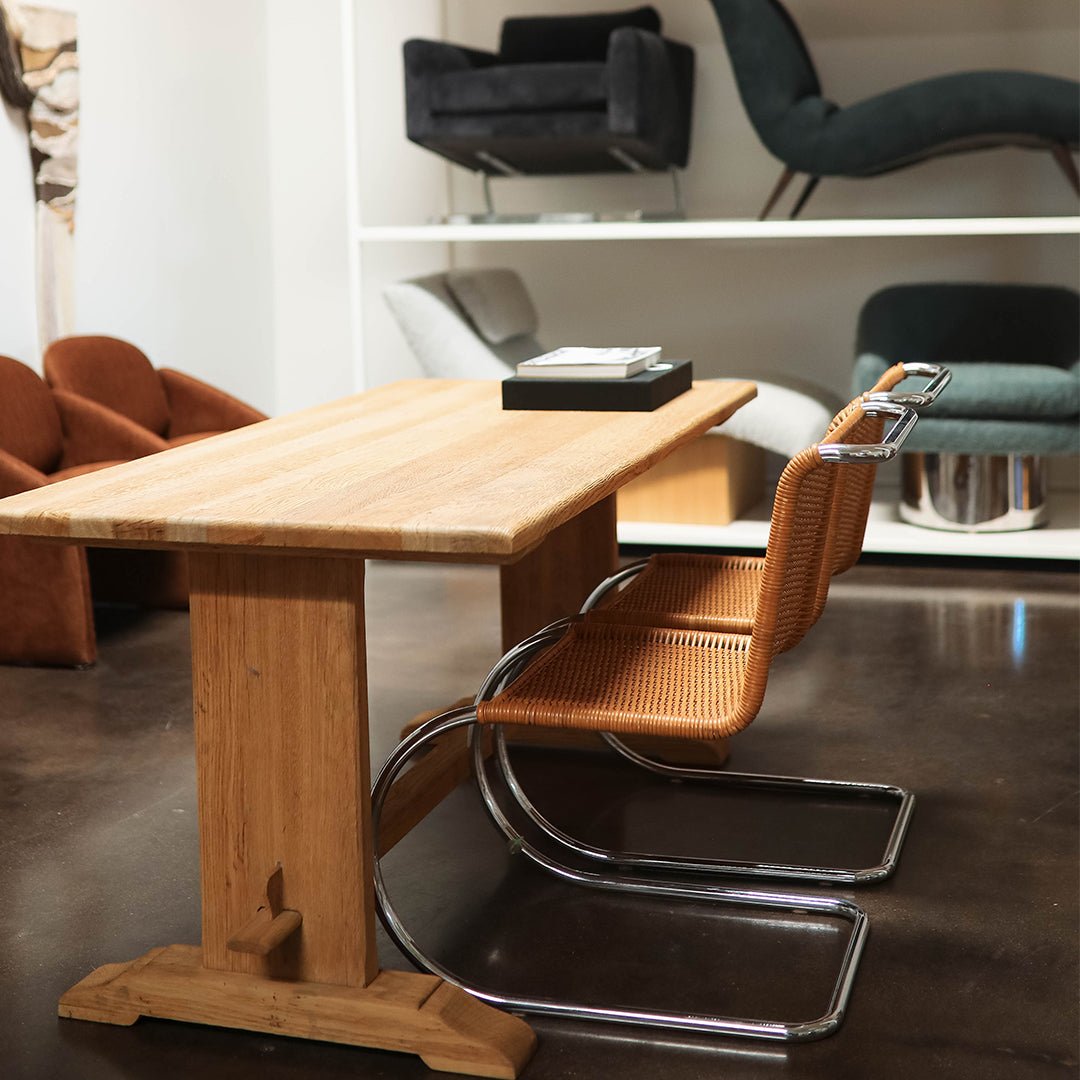 A Pair of Mies van der Rohe 'MR20' Cantilevered Chairs