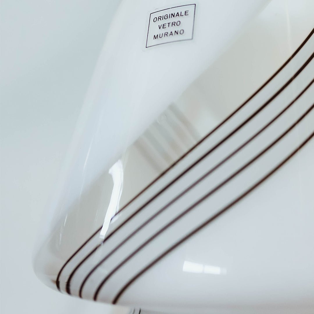 Mini, Vintage Murano Glass Mushroom Table Lamp