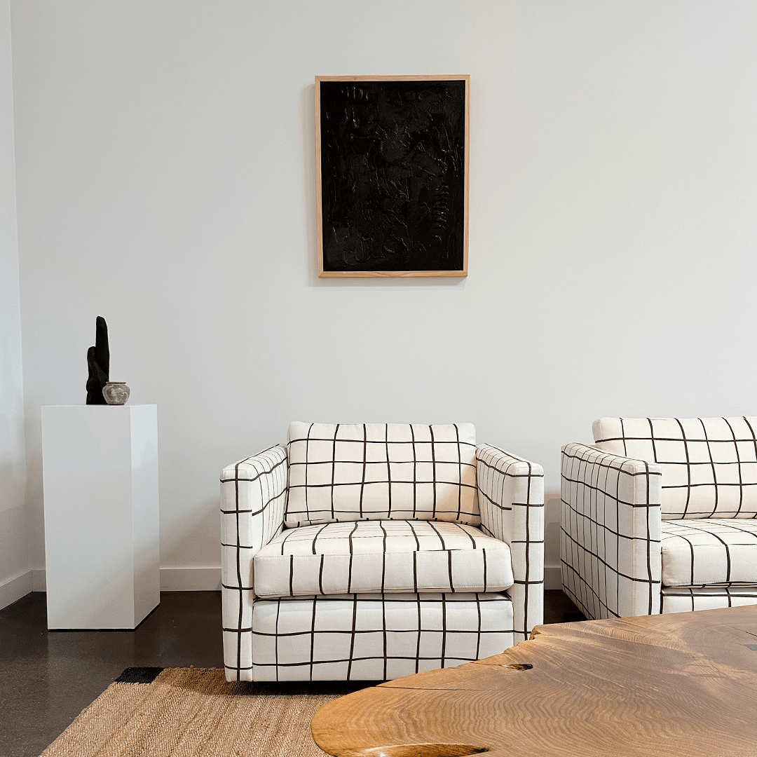 A Pair of Knoll Pfister Club Chairs