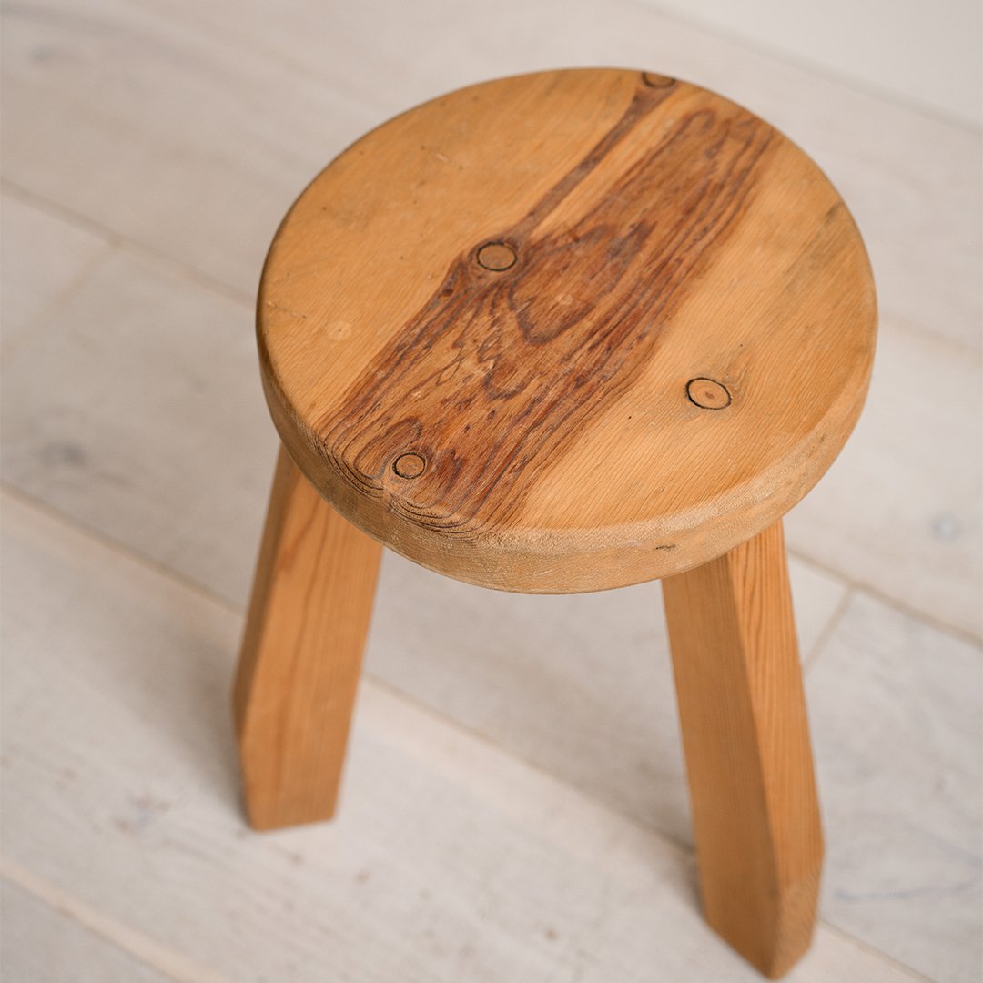 Tripod Oak Stool