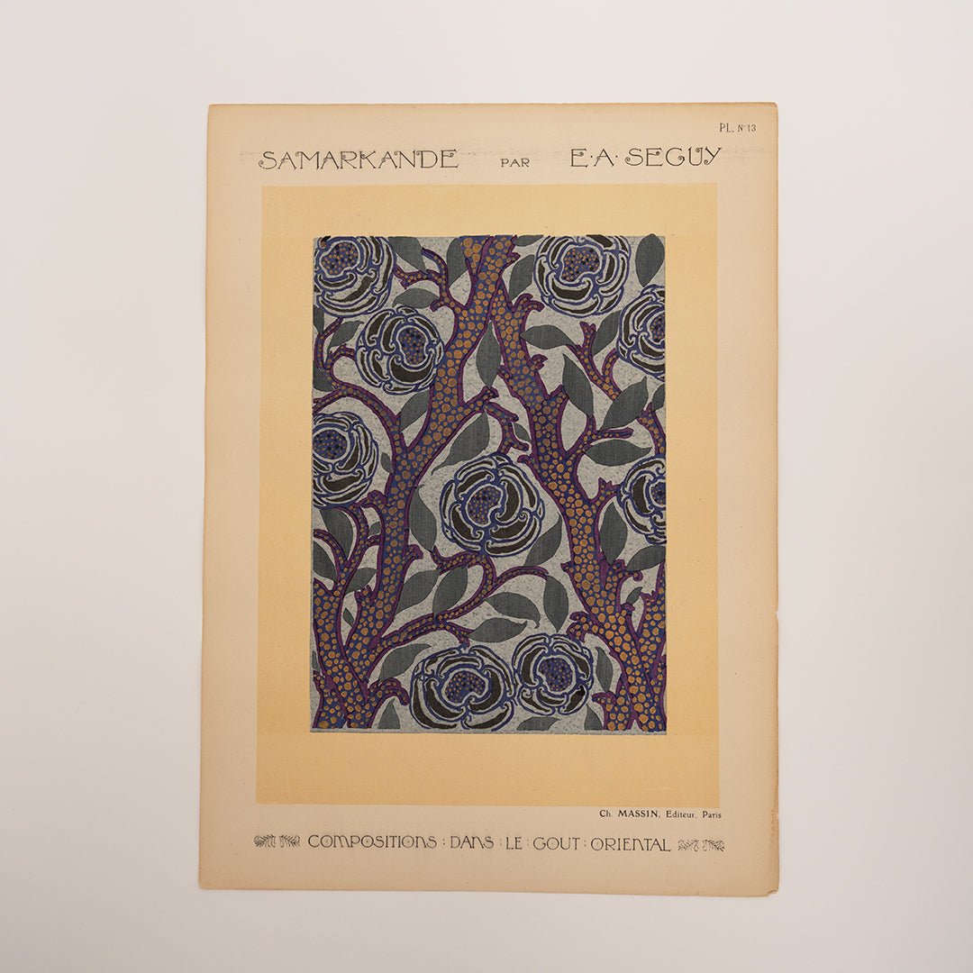 French Pochoir Illustrations by E.A. Séguy, 1920’s