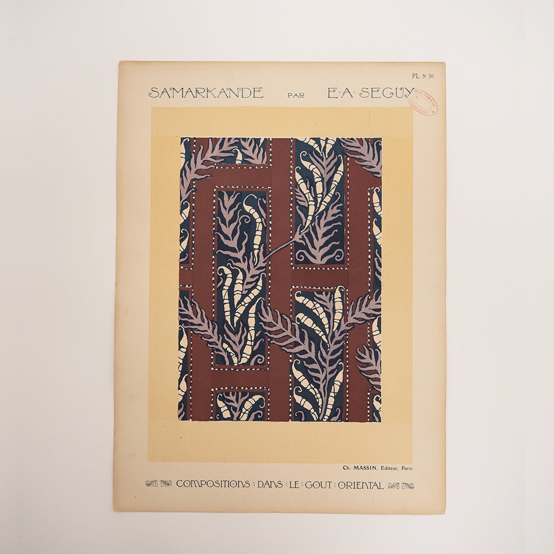 French Pochoir Illustrations by E.A. Séguy, 1920’s