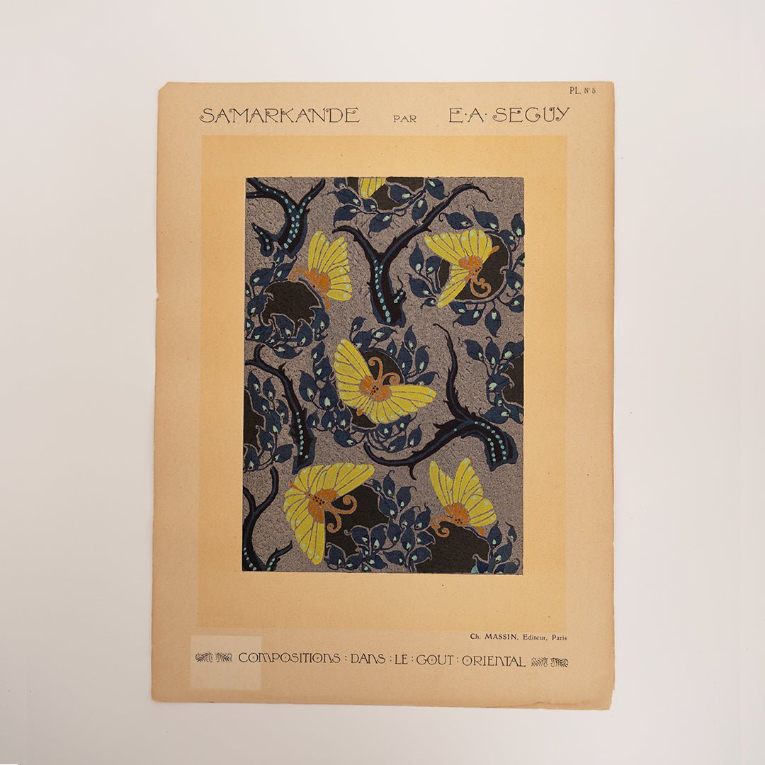 French Pochoir Illustrations by E.A. Séguy, 1920’s