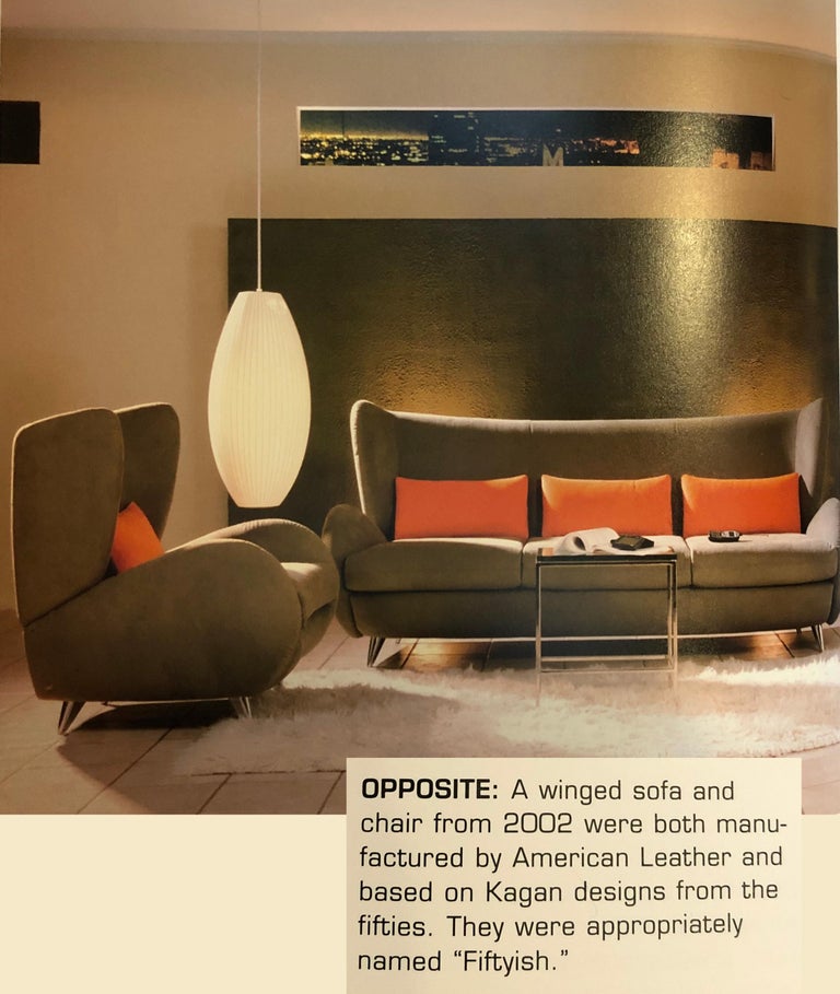 A ‘Fiftyish’ Wingback Chair by Vladimir Kagan for American Leather