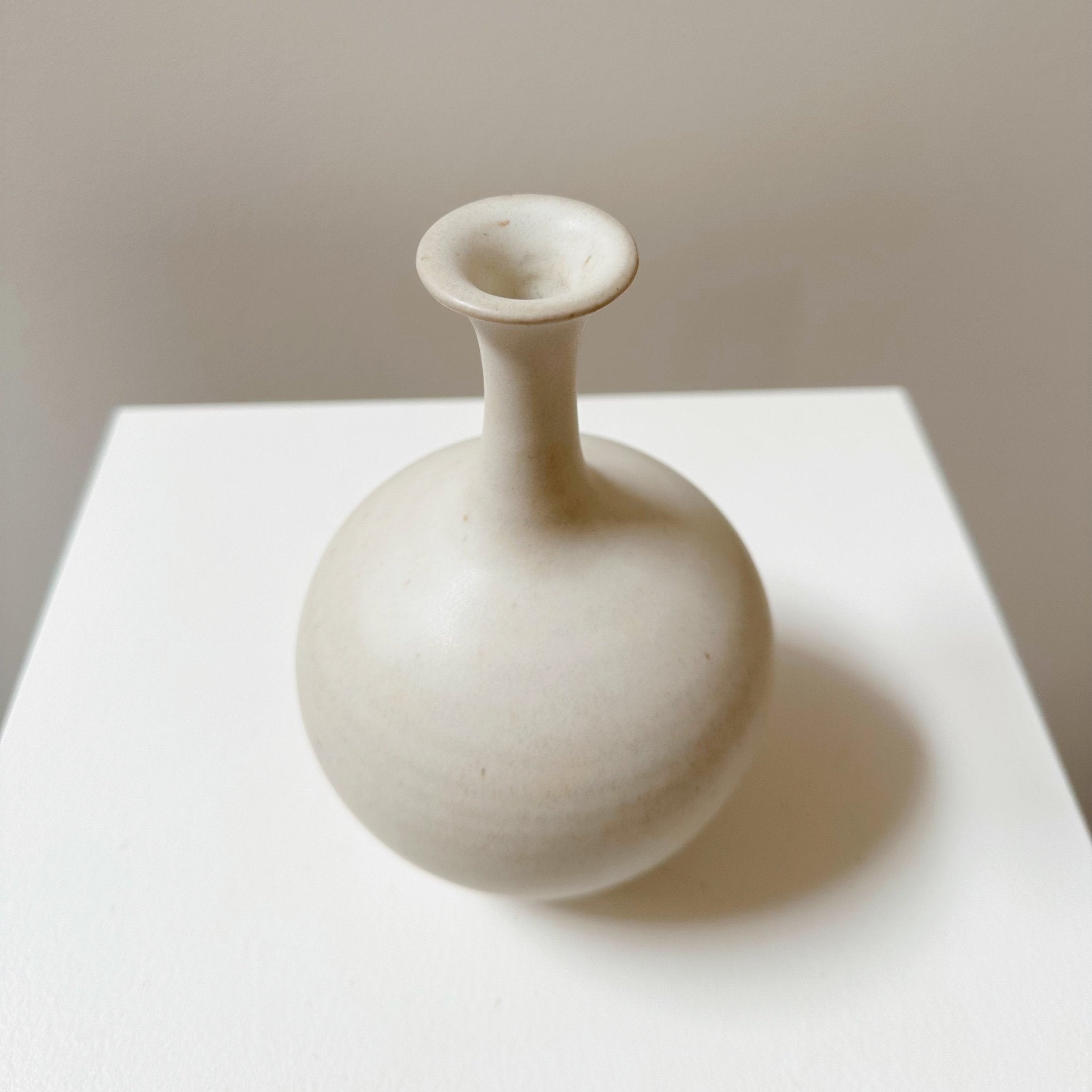 Matte White Flared Vase