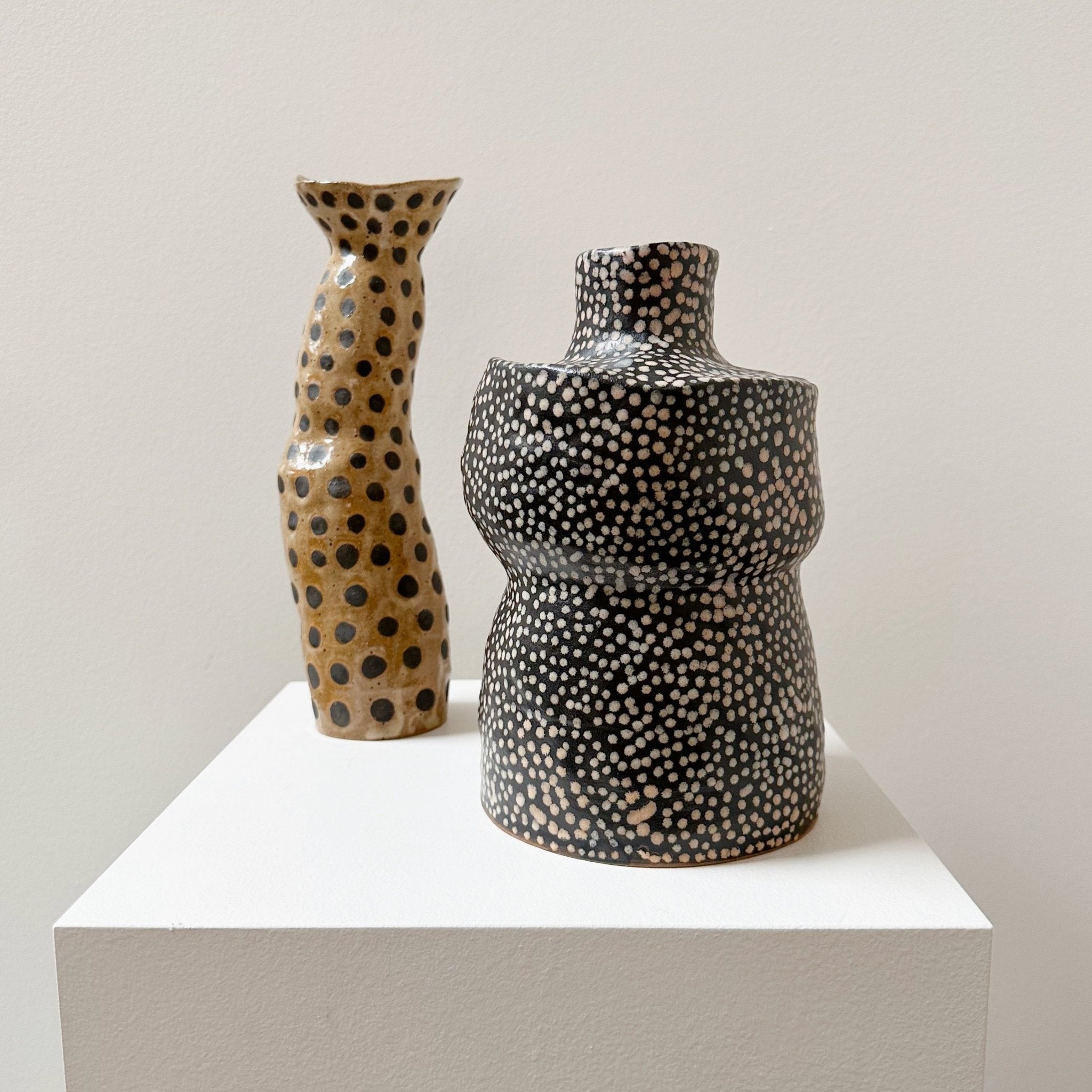 Two-Tone Dotted Vase no. 185
