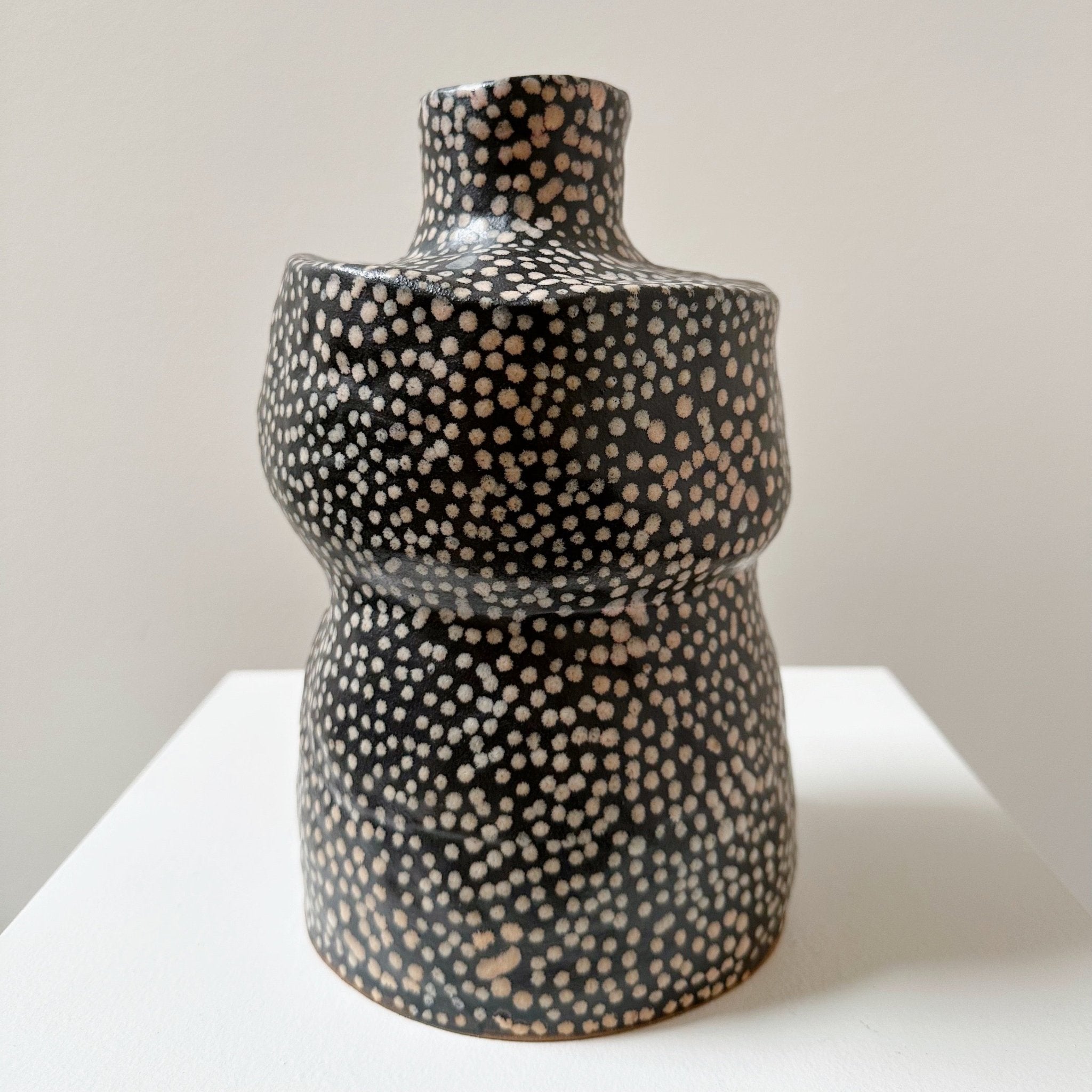 Two-Tone Dotted Vase no. 185