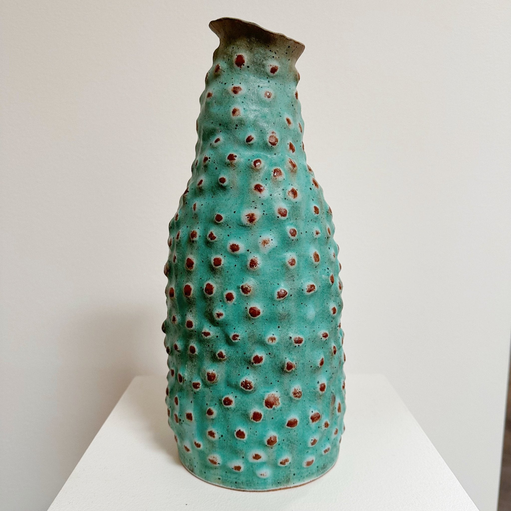 Tall Turquoise Vase