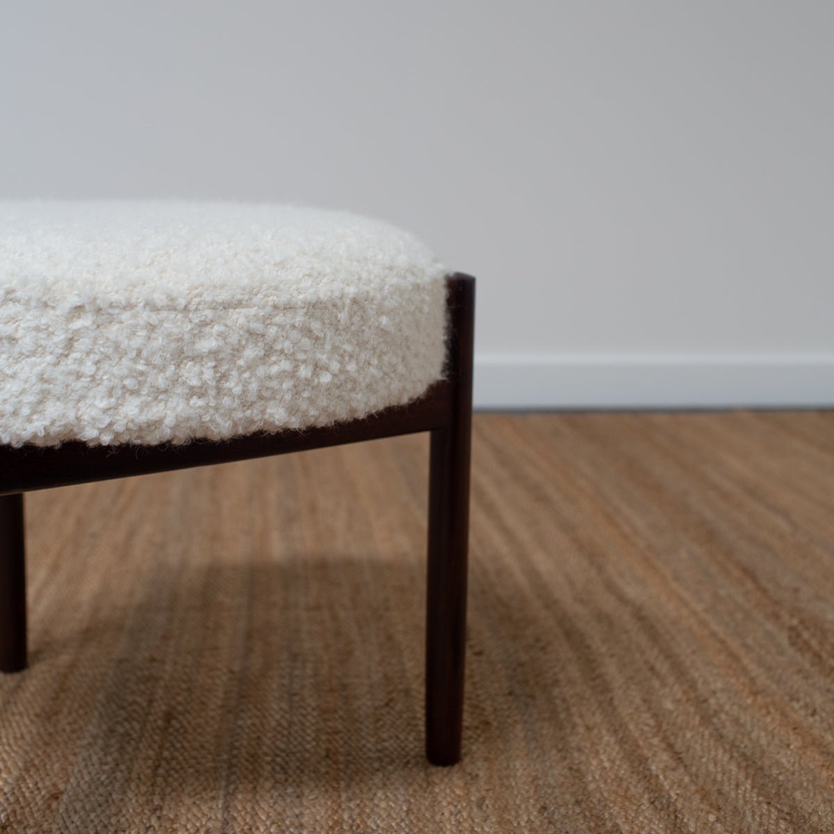 Round Danish Stool by Hugo Frandsen