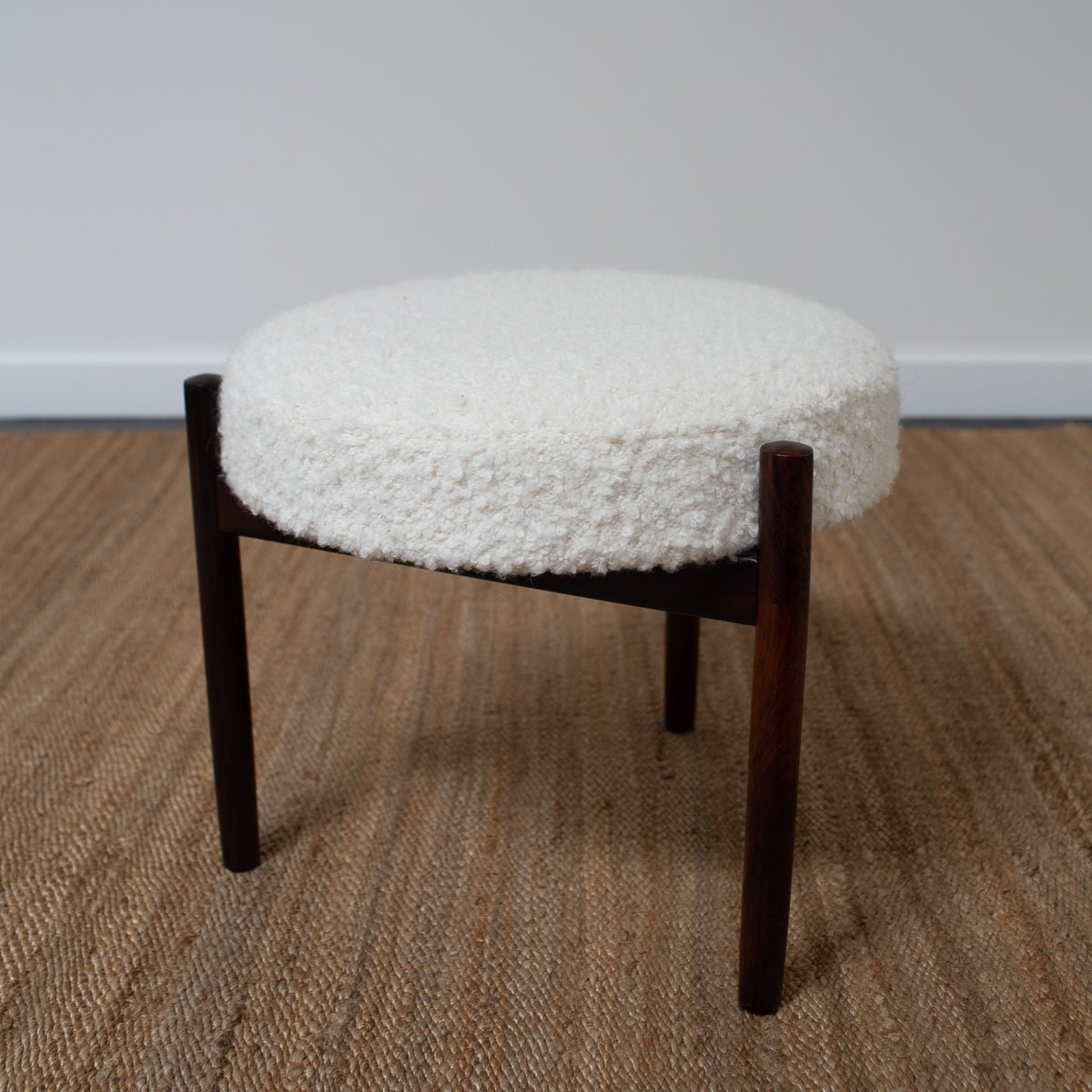 Round Danish Stool by Hugo Frandsen