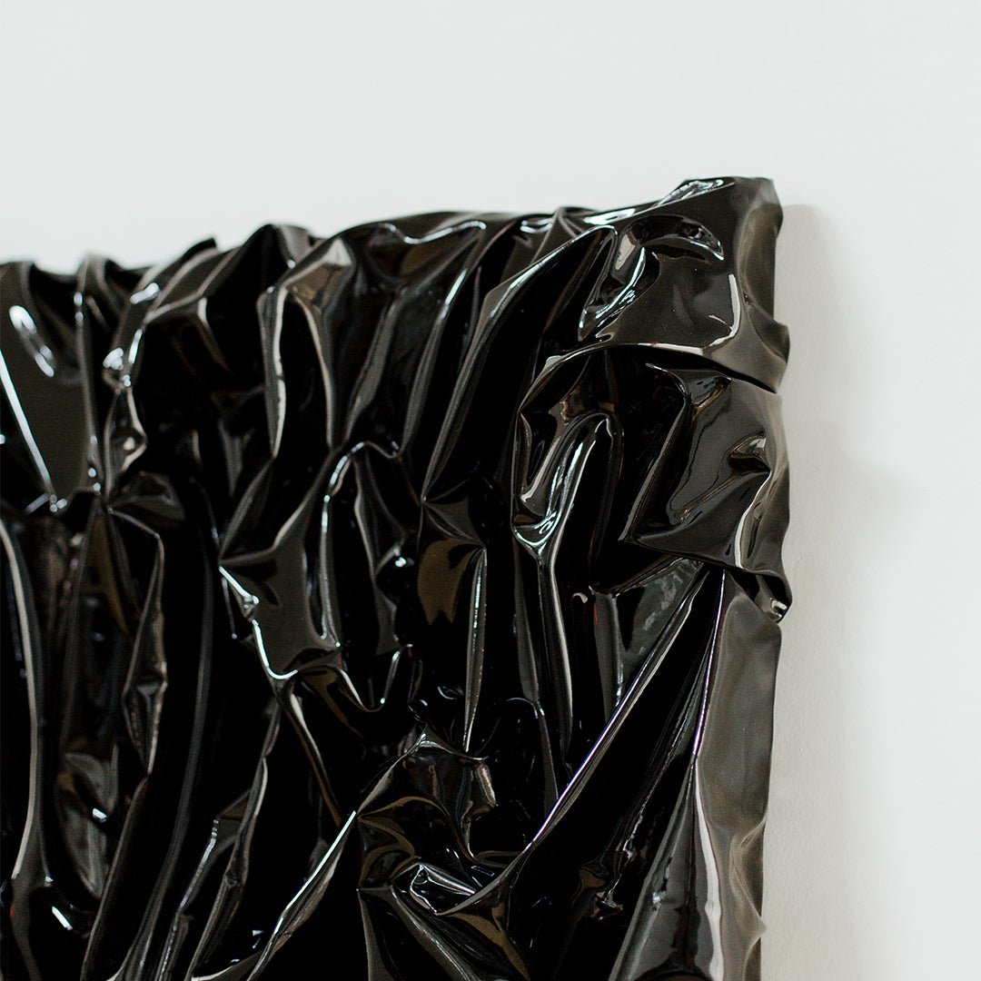Close up of the Jason Adkins B-Real black art piece.