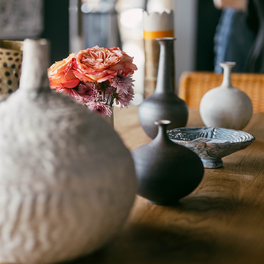Studio Pottery, Coiled Turquoise Footed Bowl