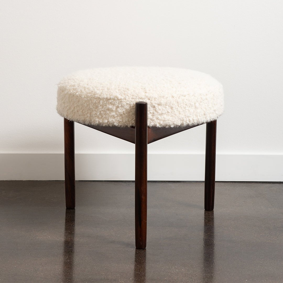 Round Danish Stool by Hugo Frandsen