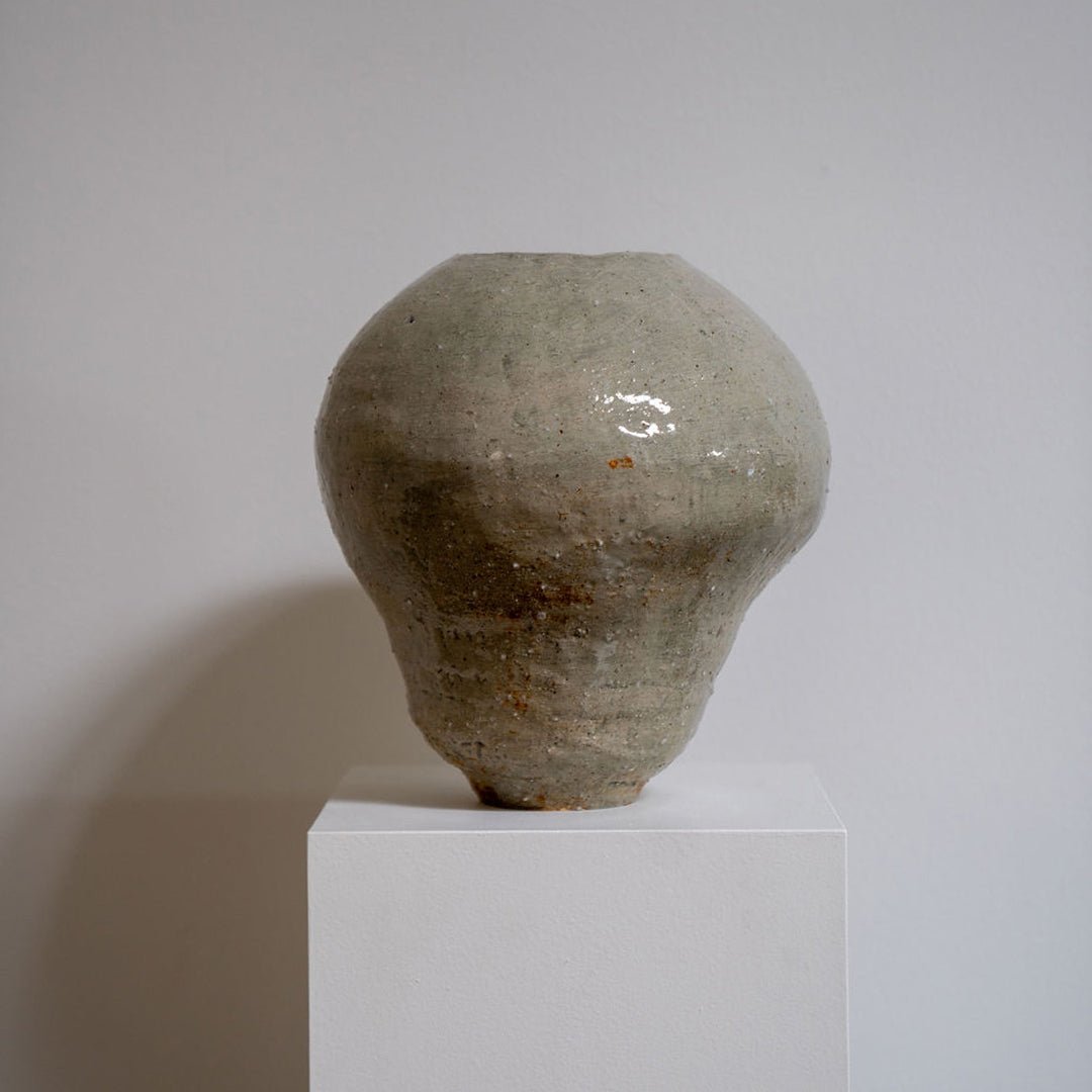 Large Japanese Style Shigaraki Vessel