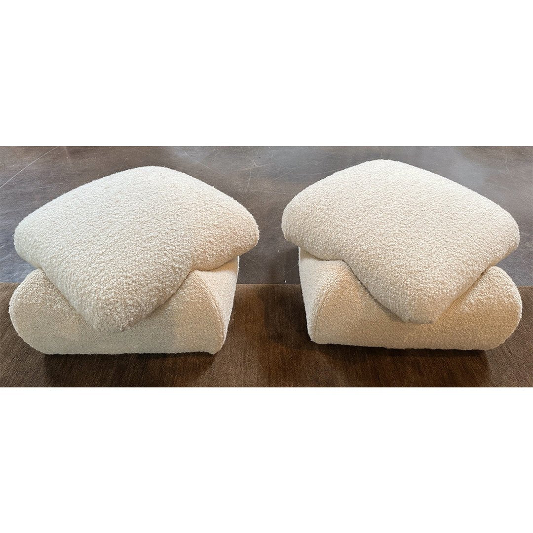 A Rare Pair of Ottomans Attributed to Karl Springer