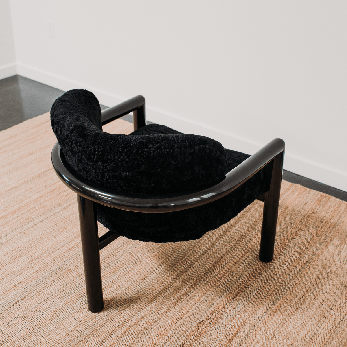 A Pair of Postmodern Lacquered Armchairs