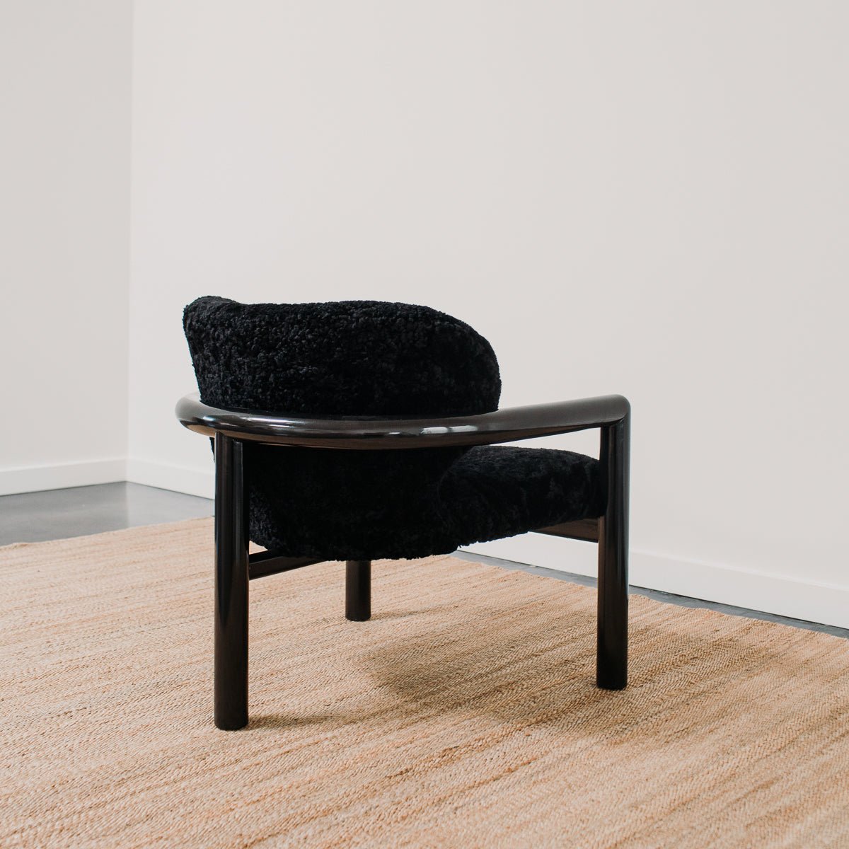 A Pair of Postmodern Lacquered Armchairs