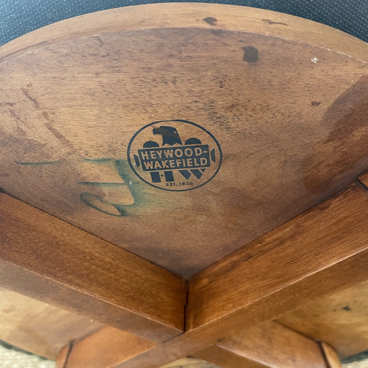 Swivel Ottoman + Stool by Heywood Wakefield