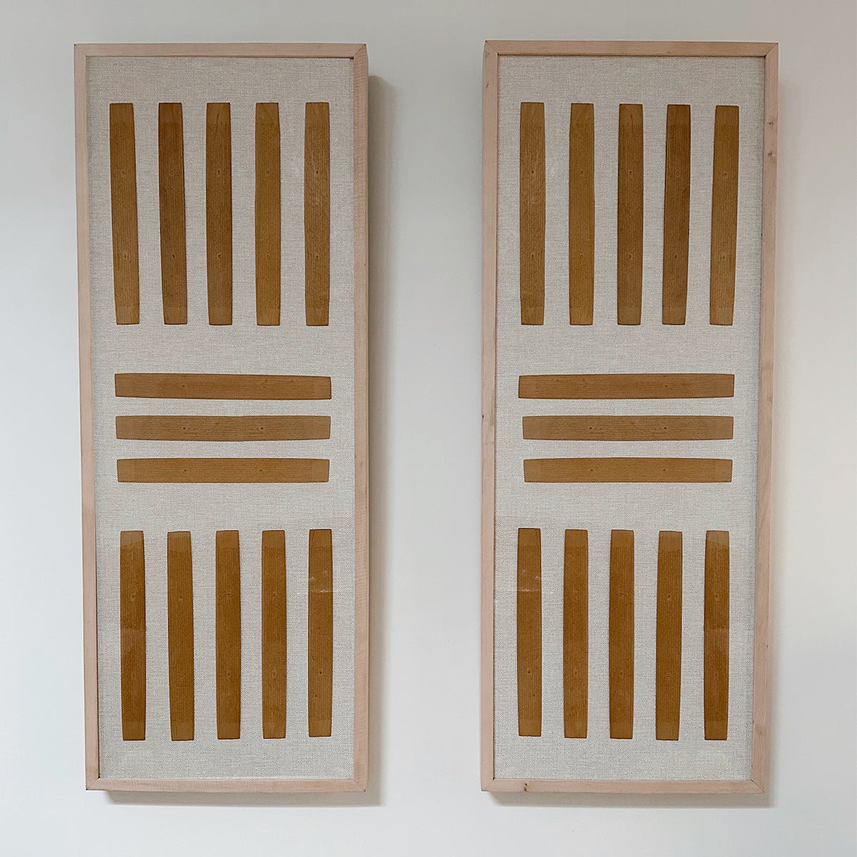 A Pair of Buddhist Monk Scripts on Linen