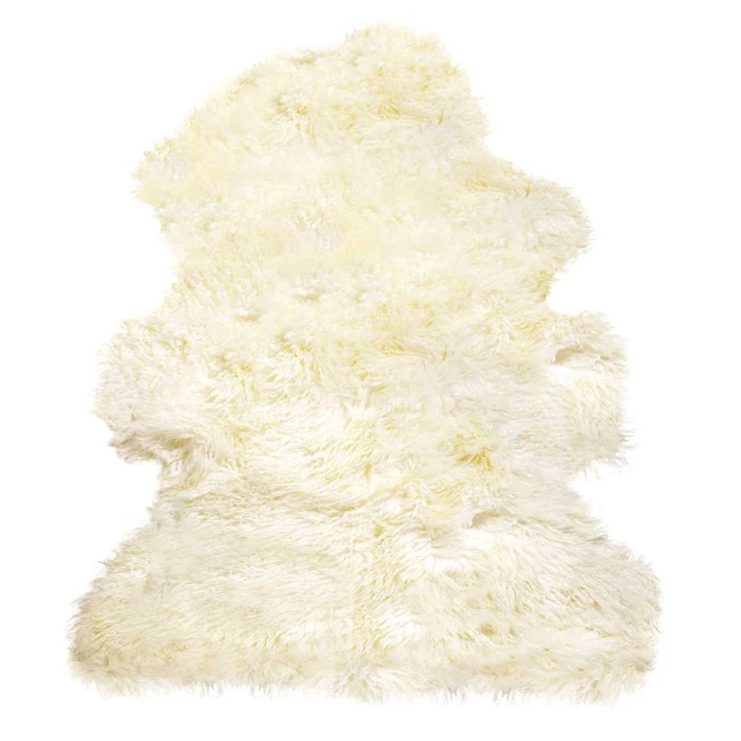 Skandilock Longwool Curly Sheepskin Rug in Natural
