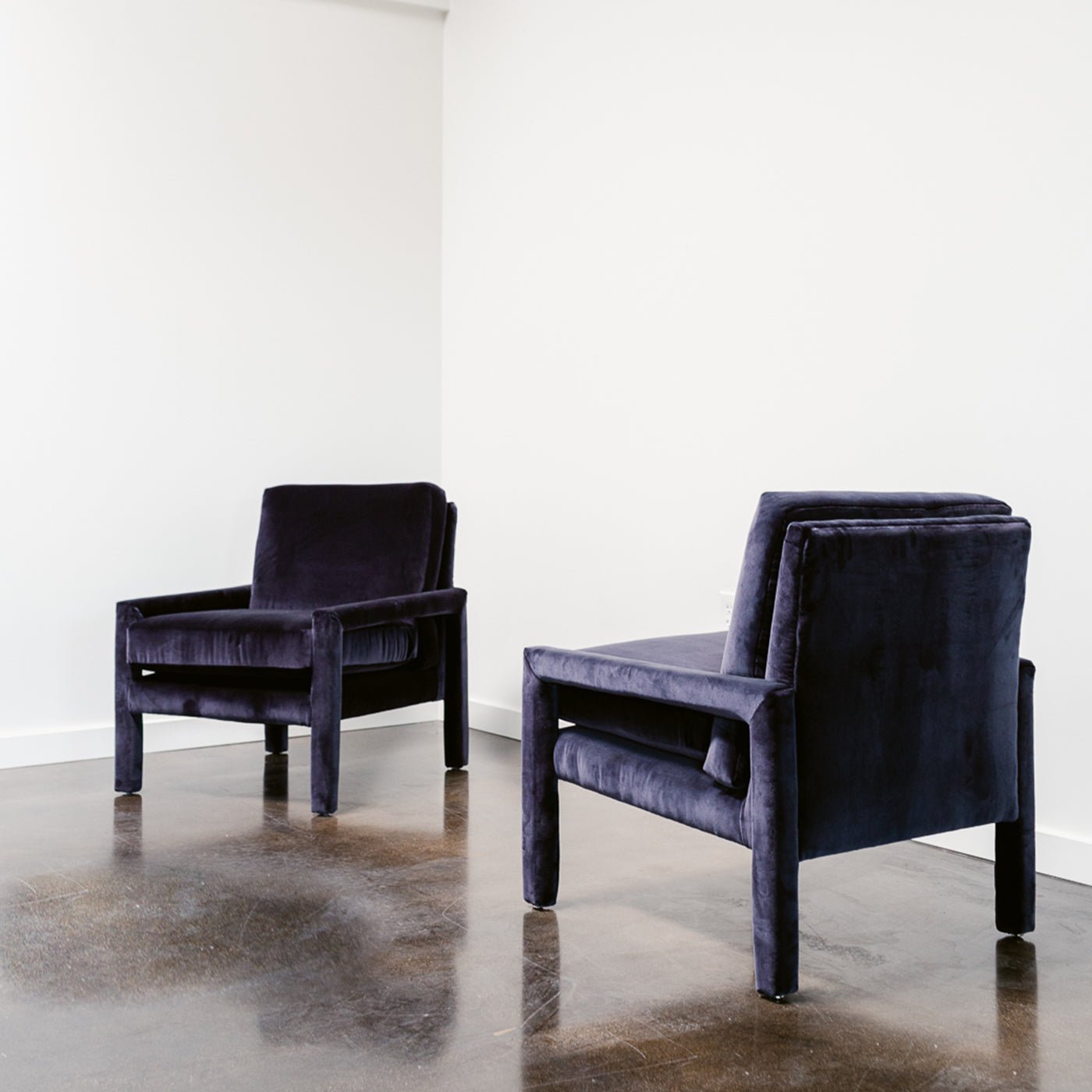 Pair of Parson Chairs by Milo Baughman