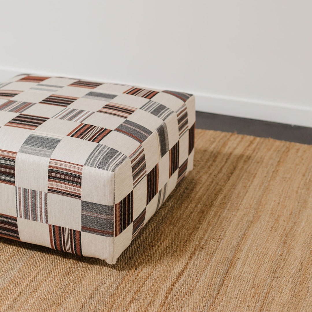 Mid-Century Square Ottoman