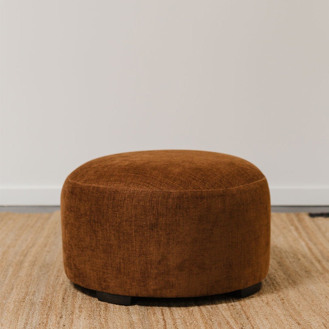 Vintage Round Ottoman