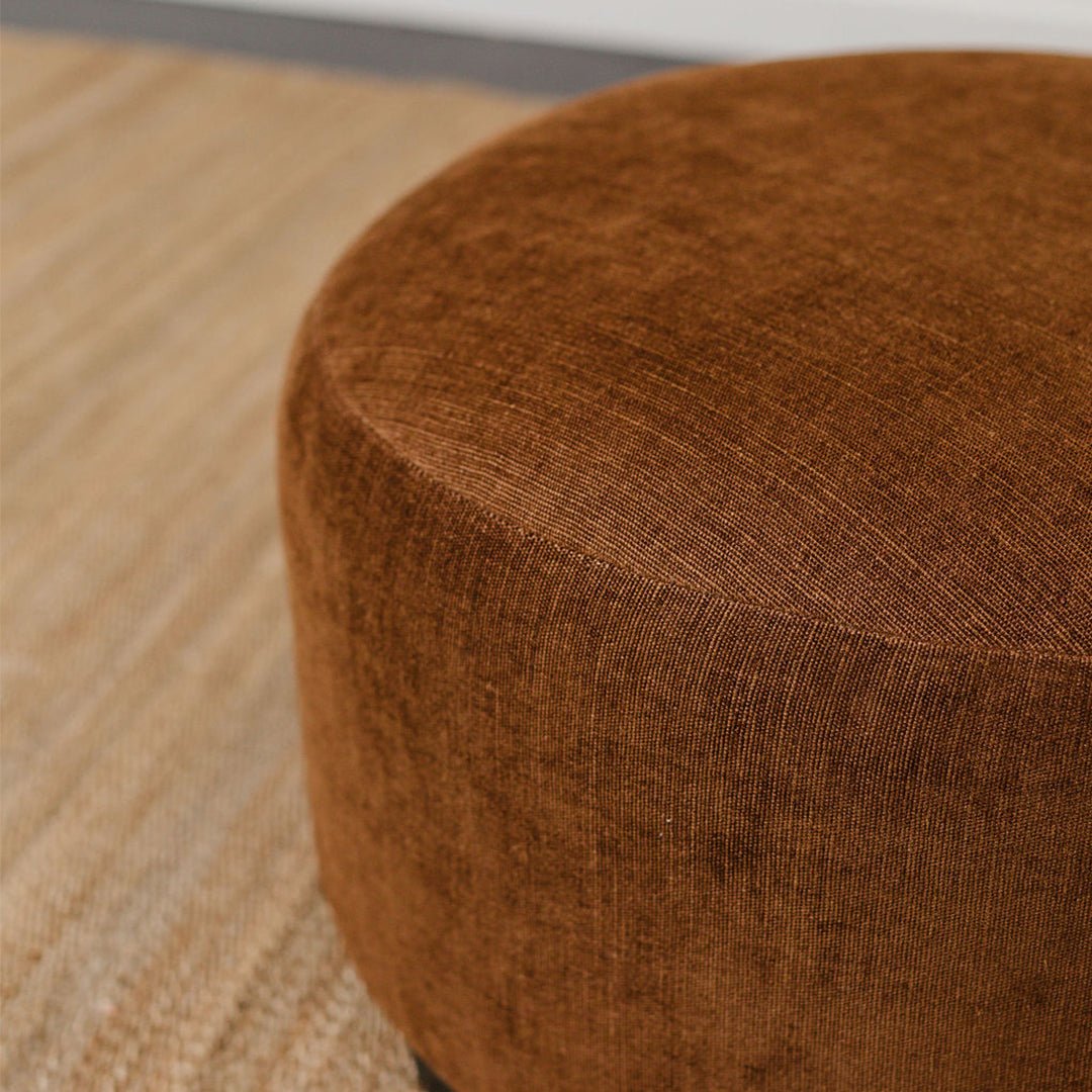 Vintage Round Ottoman