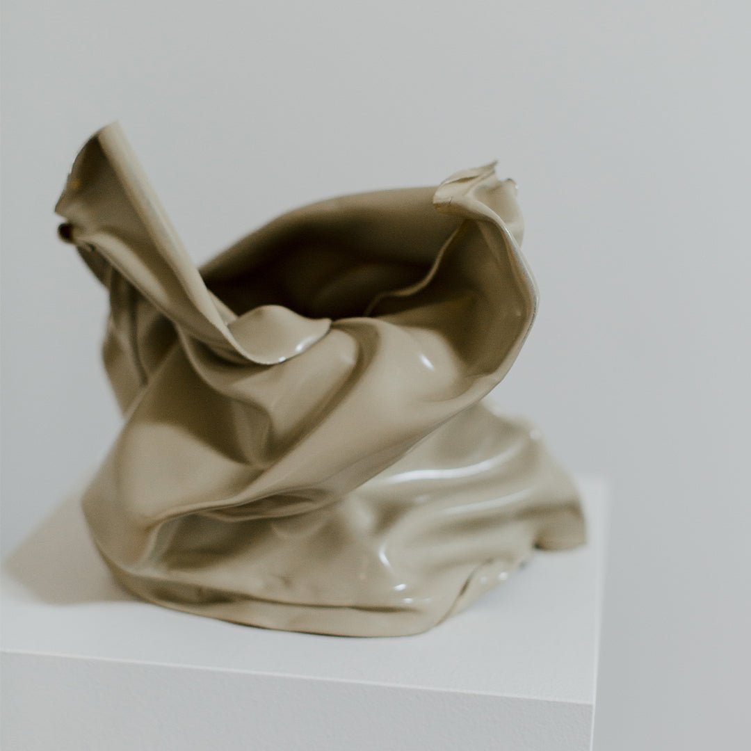 Unique fold sculpture by Jason Adkins displaying craftsmanship.