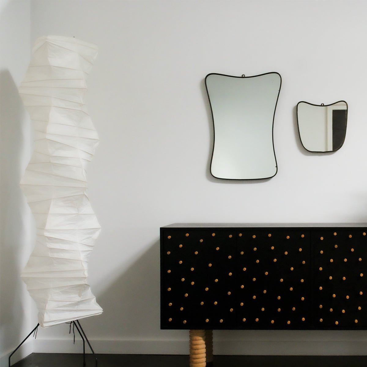 Postmodern Brutalist Sideboard with Peg Detail