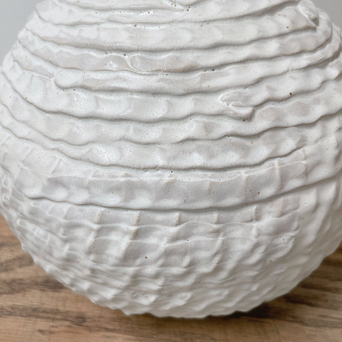 Textured Bottleneck Vase