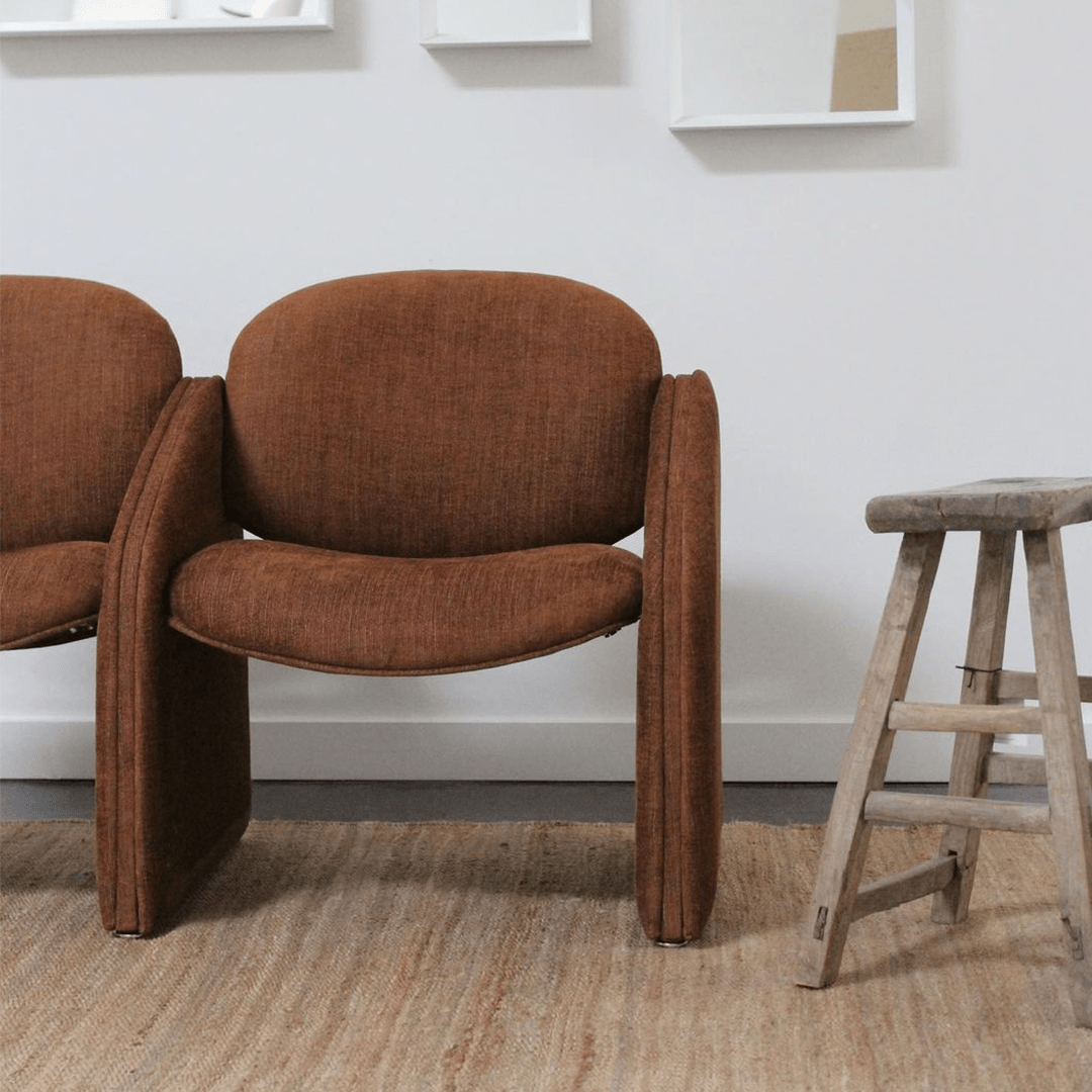 Postmodern Two-Seater Bench