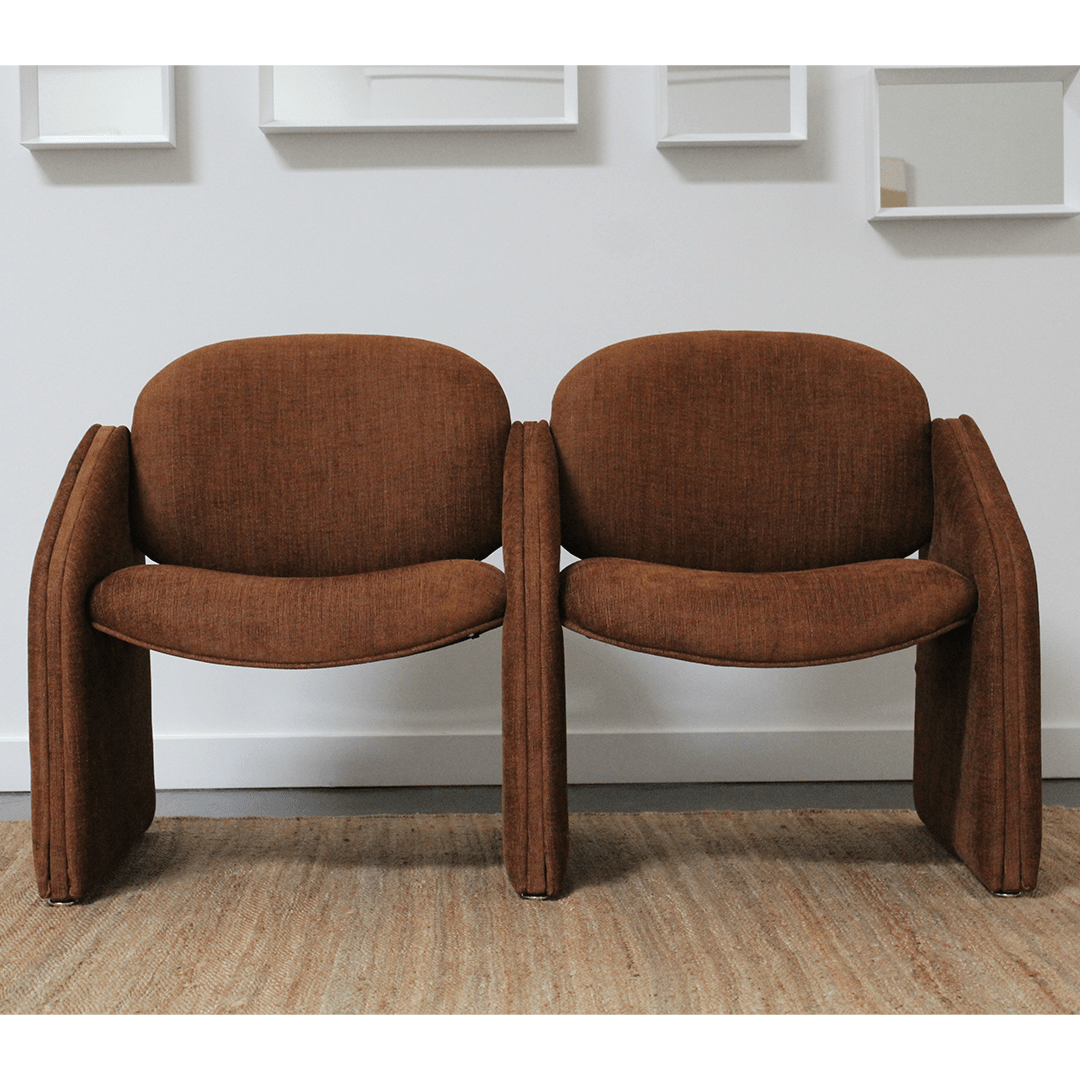 Postmodern Two-Seater Bench