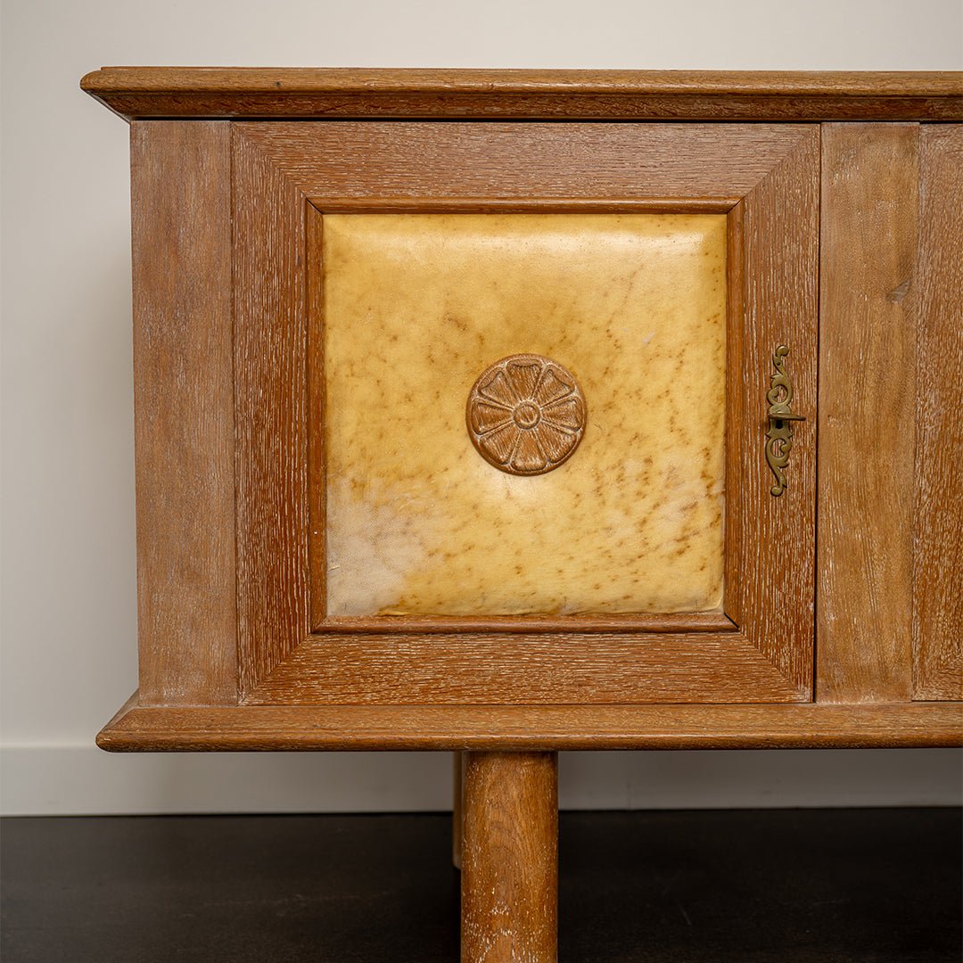 Art Deco French Sideboard with Parchment Doors