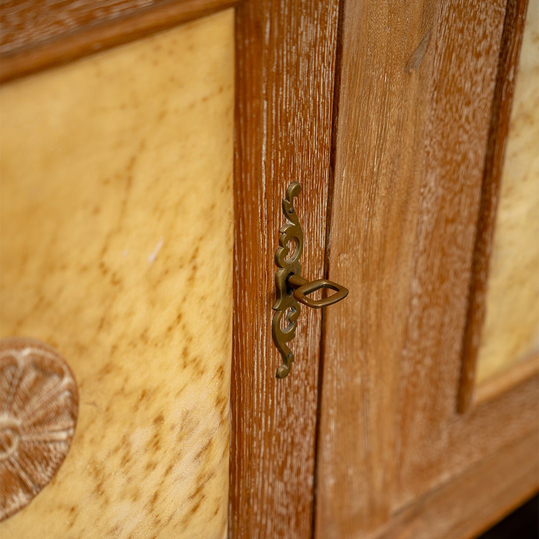 Art Deco French Sideboard with Parchment Doors