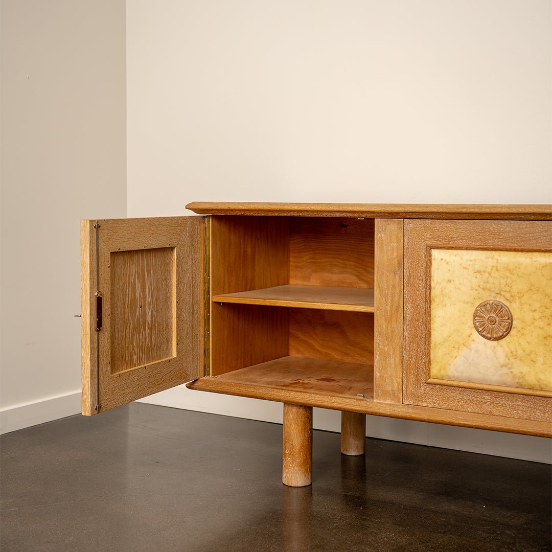 Art Deco French Sideboard with Parchment Doors