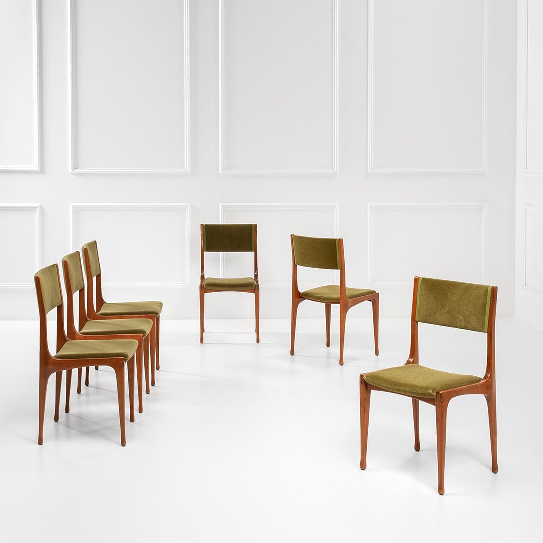 A Set of Six Italian Carlo De Carli Dining Chairs