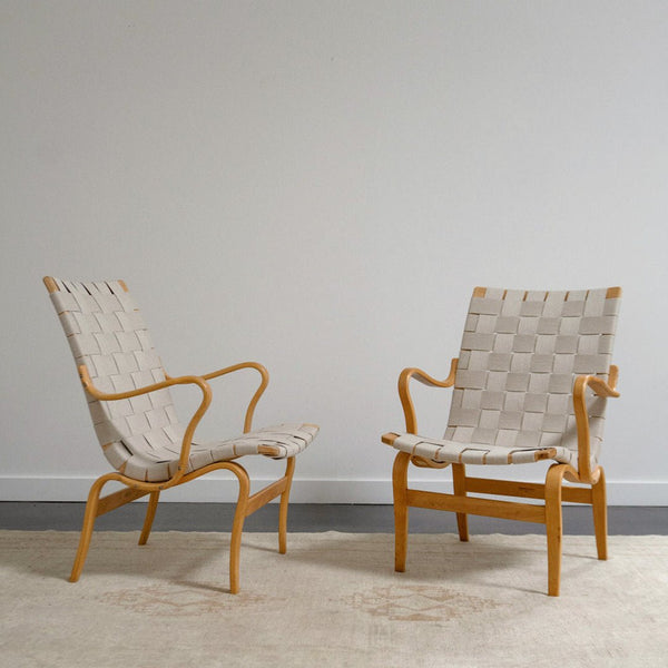 A Pair of 'Eva' Armchairs by Bruno Mathsson