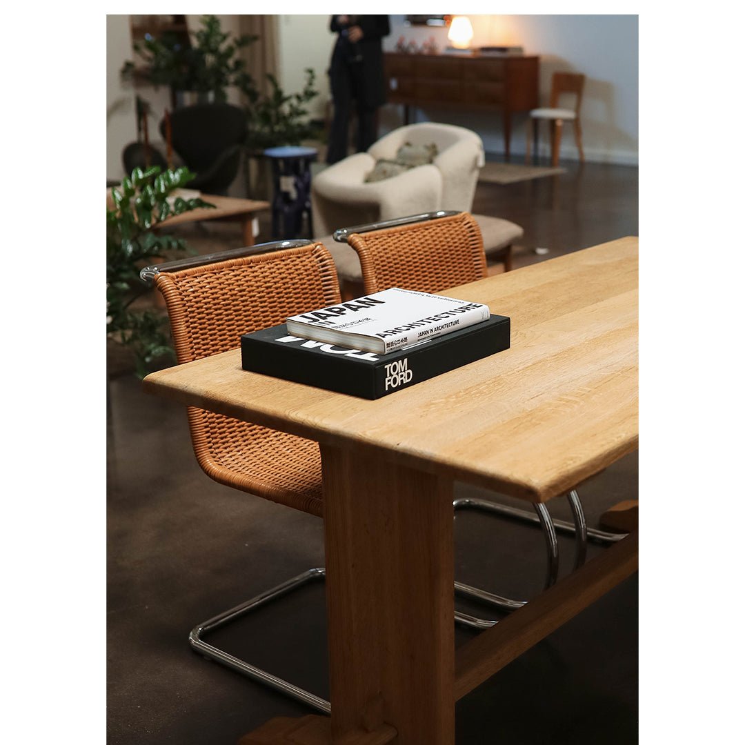 French Oak Dining Table or Desk, 1970's